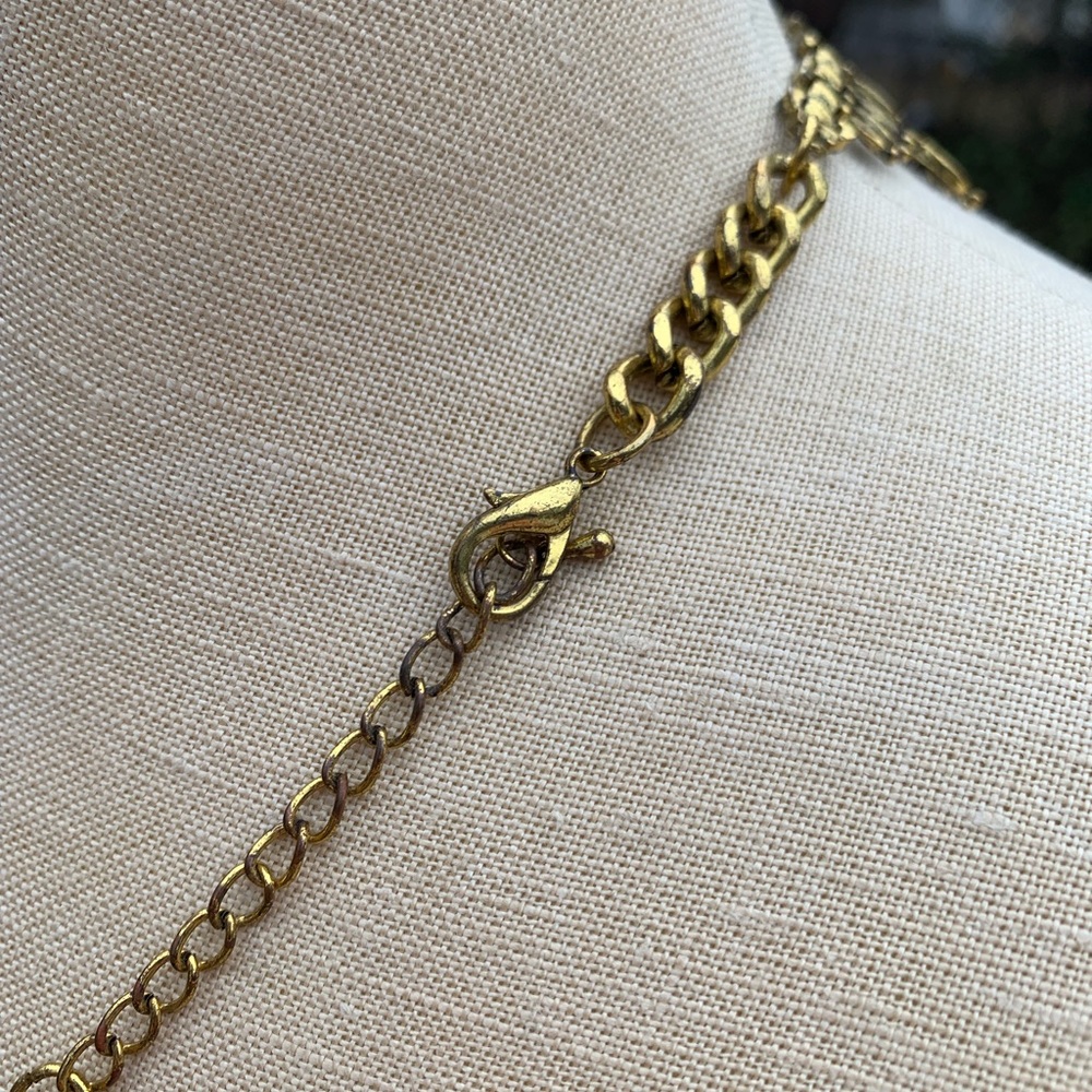 Metal Sunburst Collar Necklace - Picture 5 of 10